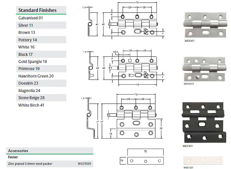 Whitco Hinges