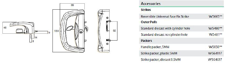 Whitco - Blaxland Sliding Door Locks